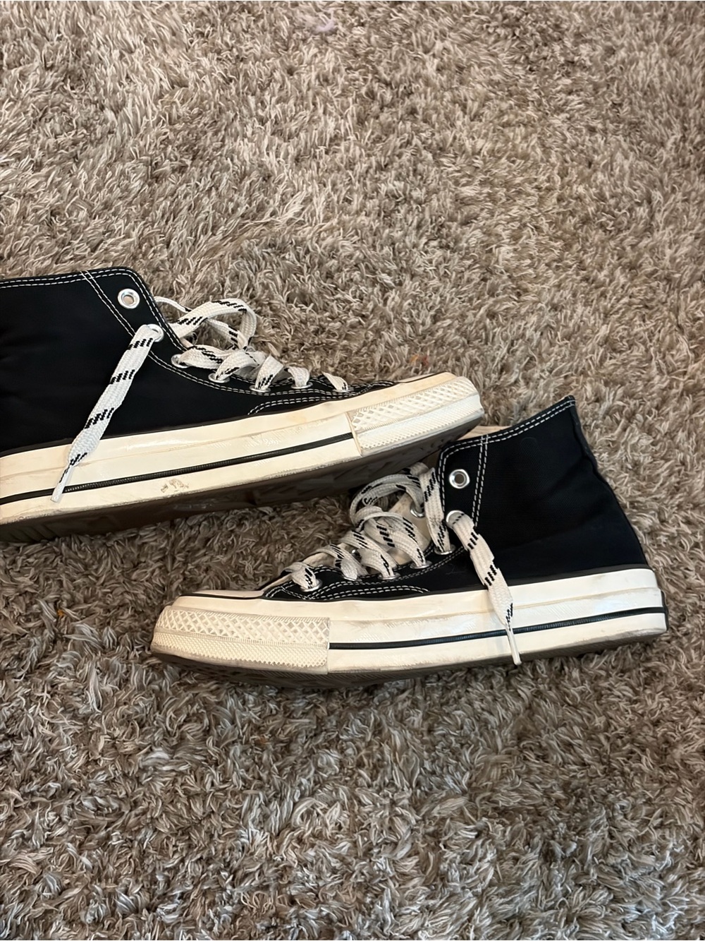 Converse Black and White High-Top Sneakers